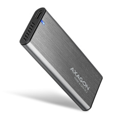 AXAGON EEM2-SG2, USB-C 3.2 Gen 2 - M.2 NVMe & SATA SSD kovový RAW box, bezšroubkový, stříbrný AXAGON EEM2-SG2, USB-C 3.2 Gen 2 - M.2 NVMe & SATA SSD kovový RAW box, bezšroubkový, stříbrný