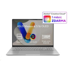 ASUS NTB Vivobook S16 OLED (M5606KA-OLED063W), Ryzen AI 7 350, 16" 2880 x 1800, 24GB, 1TB SSD, Radeon, W11 Home, Silver ASUS NTB Vivobook S16 OLED (M5606KA-OLED063W), Ryzen AI 7 350, 16" 2880 x 1800, 24GB, 1TB SSD, Radeon, W11 Home, Silver