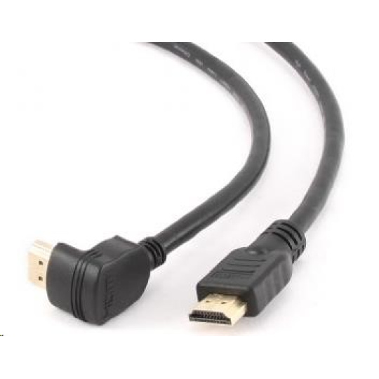 GEMBIRD Kabel HDMI - HDMI 90°, 4K 60Hz, 3m, černá