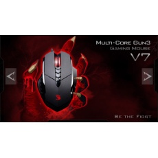 A4tech BLOODY V7 herní myš, až 3200DPI, V-Track technologie, 160KB paměť, USB, CORE 2, kovové podložky A4tech BLOODY V7 herní myš, až 3200DPI, V-Track technologie, 160KB paměť, USB, CORE 2, kovové podložky