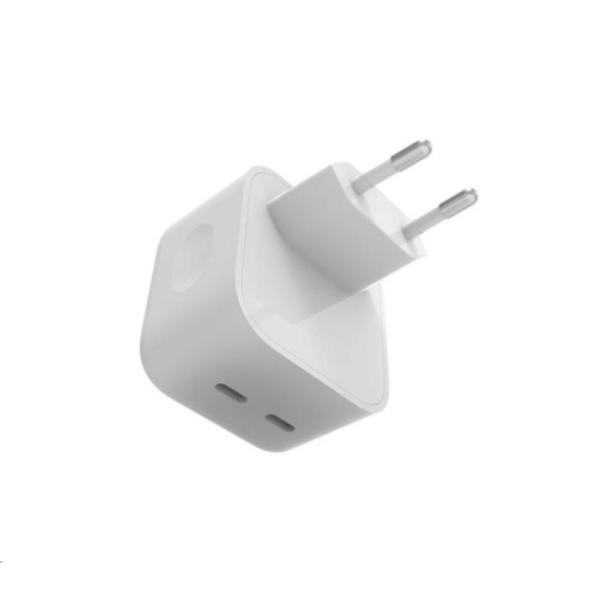 WG - Síťová nabíječka GaN 2x USB-C 35W, bílá